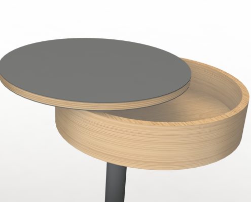 pivot bed bedside table