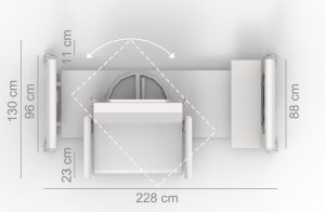 RotoBed® sketch Rotobed rotating bed care bed